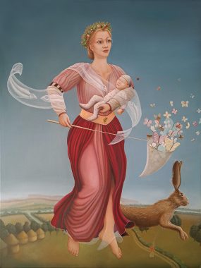 Grote Moeder/Mother Goddess, zomer, oil/canvas, 120x90 cm